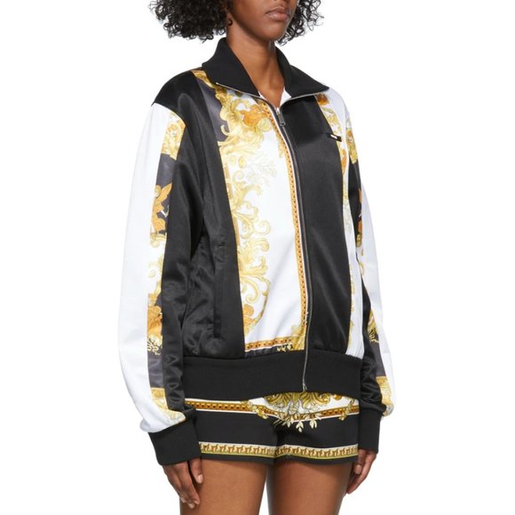 VERSACE Black Jersey Medusa Renaissance Jacket - Picture 1 of 4